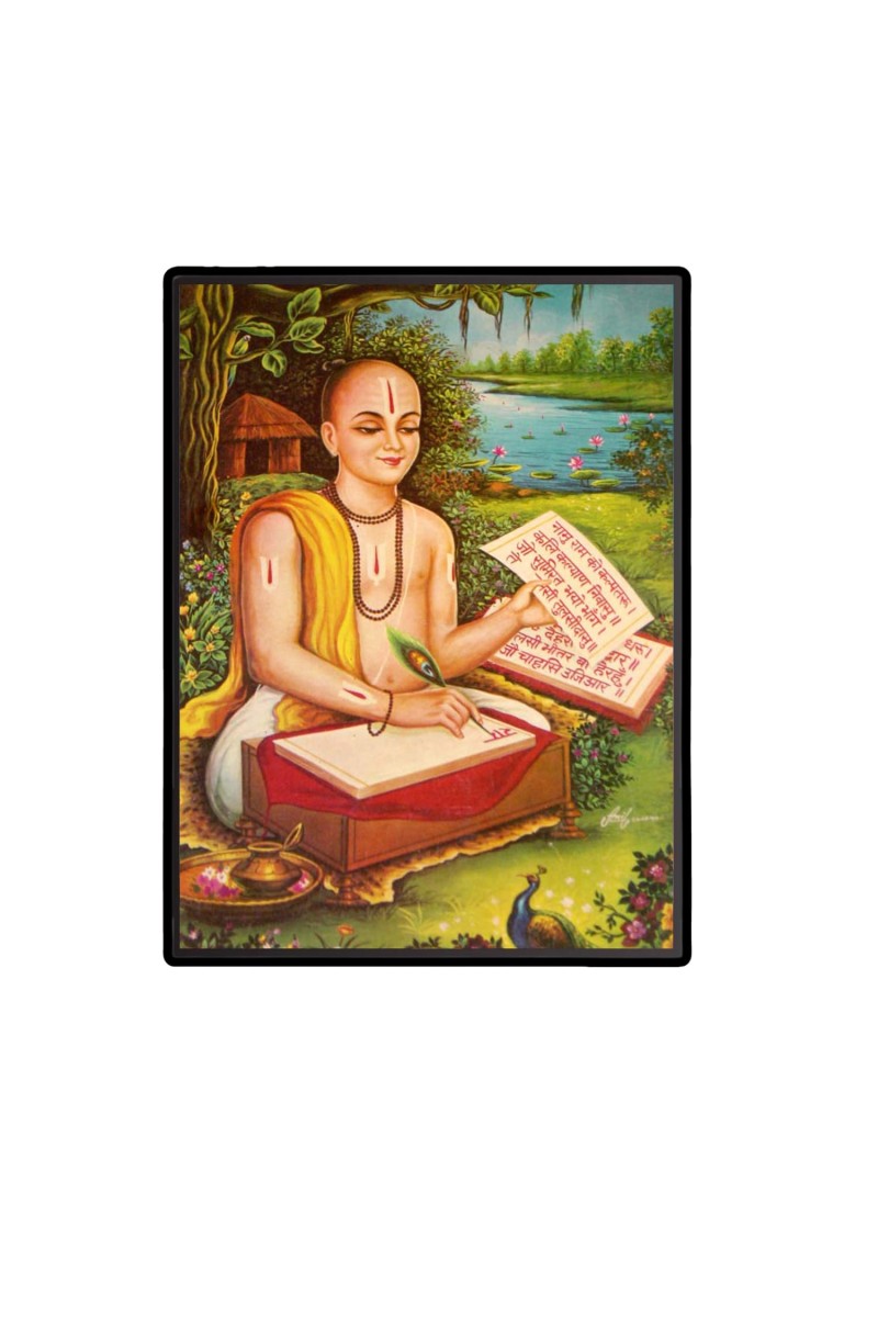 Tulsidas Laminated Photo - 5x7 Inches, Divine Blessings for Home & Office and Temple Decoration