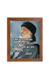 ShreeOsho & His Famous Quote Photo Frame - Brown Frame, Perfect for Office & Wall Decoration, Ideal Gift