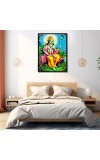 Ram Laminated Photo (7x9 Inches Without glass) Divine Blessings for Table and Walls,Home & Office and Temple Decoration