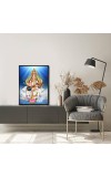 Saraswati Laminated Photo - 5x7 Inches, Divine Blessings for Home & Office and Temple Decoration