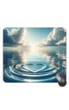 Customized Lake View Beautiful Art View Picture Sublimation Mouse Pad | 8 X 7.5 Inch | Smooth Cloth Surface | Non-Slip Rubber Base | Personalized Mousepad for Laptop & Desktop (F17433)