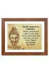 Buddha & Famous Quote Brown Frame, 10x14InchesInspirational Wall Art for Office, Home DecorIdeal Spiritual Gift