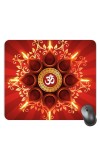 Customized Om Symbol Picture Sublimation Mouse Pad | 8 X 7.5 Inch | Smooth Cloth Surface | Non-Slip Rubber Base | Personalized Mousepad for Laptop & Desktop (F17030)