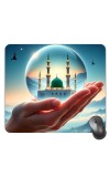 Customized Masjid Picture Sublimation Mouse Pad | 8 X 7.5 Inch | Smooth Cloth Surface | Non-Slip Rubber Base | Personalized Mousepad for Laptop & Desktop (F17209)
