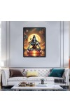 Lord Shiva Laminated Photo (11x13 Inches Without glass) Divine Blessings for Table and Walls,Home & Office and Temple Decoration