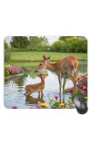 Customized Beautiful Deer Picture Sublimation Mouse Pad | 8 X 7.5 Inch | Smooth Cloth Surface | Non-Slip Rubber Base | Personalized Mousepad for Laptop & Desktop (F17064)