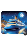 Customized Luxurious Cruise Picture Sublimation Mouse Pad | 8 X 7.5 Inch | Smooth Cloth Surface | Non-Slip Rubber Base | Personalized Mousepad for Laptop & Desktop (F17166)