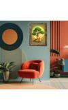 Gautam Buddha Digital Print Photo 6.7x8.7 inches (I6043) - Vibrant Religious Wall Art for Home or Office Decor.