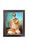 Hitech Sales Srila Bhaktisiddhanta Sarasvati Photo Frame for Pooja Room, Temple Decor, Home Decoration and Gift (Wall and Tabletop, Rectangular, Polystyrene Frame, Printed Photo, 24 x 29 cm, Black)