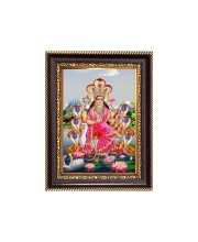 maa Manasha Digital Print Photo 6.7x8.7 inches - Vibrant Religious Wall Art for Home or Office Decor.