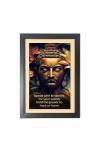 Buddha & His Famous Quote Photo Frame - Brown Frame, 11x15 Inches, Perfect for Office & Wall Decoration, Ideal Gift