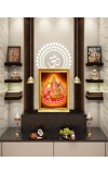 Maha Ganapati Photo Frame 14x18 Inches – Decorative Hindu God Wall Art for Home & Office | Lord Ganesha Picture Frame for Pooja Room, Housewarming & Spiritual Gifts