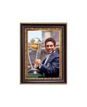 Sri Sachin Tendulkar with Woldcup Digital Print Photo 6.7x8.7 inches - Vibrant Religious Wall Art for Home or Office Decor.