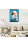 Rabindranath Tagore Laminated Photo - 11x13 Inches, Divine Blessings for Home & Office and Temple Decoration