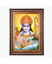 Sri Ram and Sri Hanuman Color Photo 10x14 Inch - Vibrant Religious Wall Art for Home or Office Decor.