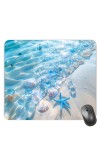 Customized Beautiful Sea Shells Picture Sublimation Mouse Pad | 8 X 7.5 Inch | Smooth Cloth Surface | Non-Slip Rubber Base | Personalized Mousepad for Laptop & Desktop (F17092)