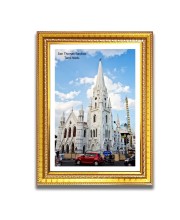 San Thomas Basilica Church Photo Frame, Beautiful Elegant Framed Wall Art of Iconic Cathedral