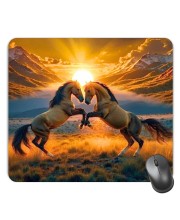 Customized Beautiful Horse Picture Sublimation Mouse Pad | 8 X 7.5 Inch | Smooth Cloth Surface | Non-Slip Rubber Base | Personalized Mousepad for Laptop & Desktop (F17356)