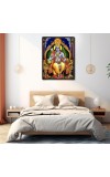Ram Laminated Photo (13x15 Inches Without glass) Divine Blessings for Table and Walls,Home & Office and Temple Decoration