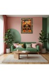Divine Krishna Digital Print Photo 10.7x12.7 inches (I6095) - Vibrant Religious Wall Art for Home or Office Decor.