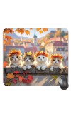 Customized Cute Cats Picture Sublimation Mouse Pad | 8 X 7.5 Inch | Smooth Cloth Surface | Non-Slip Rubber Base | Personalized Mousepad for Laptop & Desktop (F17457)
