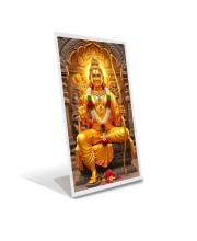 Car Desk/Table Top Jai Shree Ram Acrylic L-Style Photo Stand - 2.5x3.5 Inches, Compact And Stylish Spiritual Display (F6668)