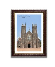 Arthunkal Basilica Church Photo Frame, Beautiful Elegant Framed Wall Art of Iconic Cathedral