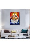 Surya Laminated Photo - 5x7 Inches, Divine Blessings for Home & Office and Temple Decoration