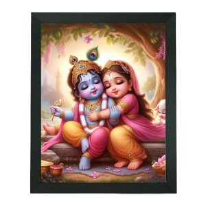 Hitech Sales Radha Krishna Polystyrene Photo Frame for Pooja Room, Temple Decor, Home Decoration and Gifting (Wall and Tabletop, Rectangular, Printed Photo, 7.12 x 9.12 inches Frame, Black) Hitech Sales Radha Krishna Polystyrene Photo Frame for Pooja Room, Temple Decor, Home Decoration and Gifting (Wall and Tabletop, Rectangular, Printed Photo, 7.12 x 9.12 inches Frame, Black)