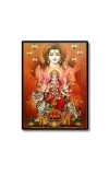 Durga with Shiva Laminated Photo - 5x7 Inches, Divine Blessings for Home & Office and Temple Decoration