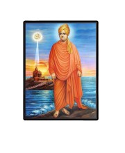 Swami Vivekananda Laminated Photo - 5x7 Inches, Divine Blessings for Home & Office and Temple Decoration