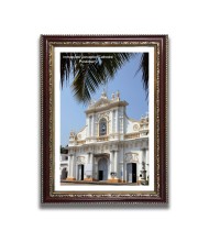 Immaculate Conception Cathedral Church Photo Frame, 10x14 Inches Beautiful Elegant Framed Wall Art of Iconic Cathedral