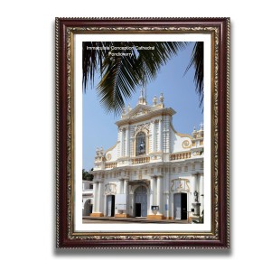 Immaculate Conception Cathedral Church Photo Frame, Beautiful Elegant Framed Wall Art of Iconic Cathedral
