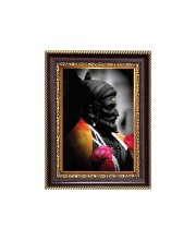Chhatrapati Shivaji Maharaj Digital Print Photo 6.7x8.7 inches - Vibrant Religious Wall Art for Home, Office and Temple Decor.