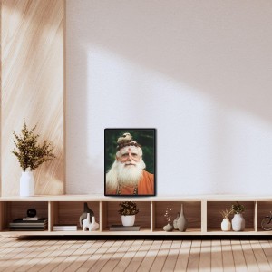 Satguru Sivaya Subramuniyaswami Laminated Photo - 13x15 Inches, Divine Blessings for Home & Office and Temple Decoration