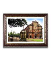 Basilica of Bom Jesus Church Photo Frame, Beautiful Elegant Framed Wall Art of Iconic Cathedral