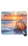 Customized Beautiful Sea Shells Picture Sublimation Mouse Pad | 8 X 7.5 Inch | Smooth Cloth Surface | Non-Slip Rubber Base | Personalized Mousepad for Laptop & Desktop (F17089)
