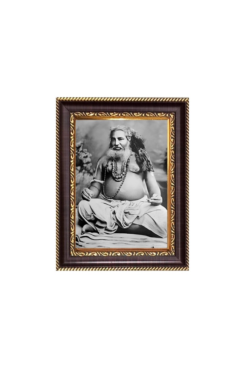 Sri Bijaykrishna Goswami Digital Print Photo 6.7x8.7 inches - Vibrant Religious Wall Art for Home, Office and Temple Decor.