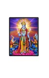 Vishnu Laminated Photo (7x9 Inches Without glass) Divine Blessings for Table and Walls,Home & Office and Temple Decoration