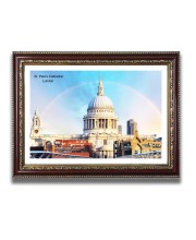 St. Paul Church Photo Frame, 10x14 Inches Beautiful Elegant Framed Wall Art of Iconic Cathedral