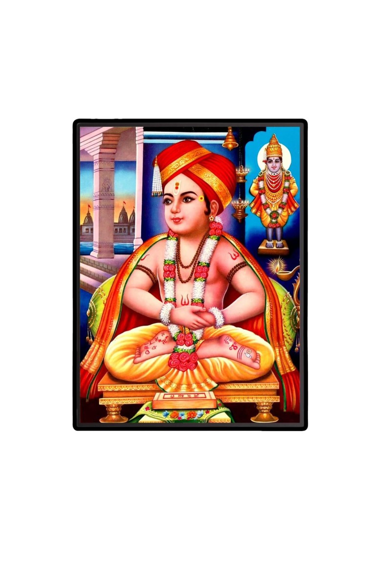 Dnyaneshwar Laminated Photo - 5x7 Inches, Divine Blessings for Home & Office and Temple Decoration