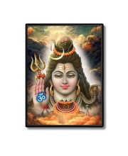 Shiva Laminated Photo - 5x7 Inches, Divine Blessings for Home & Office and Temple Decoration
