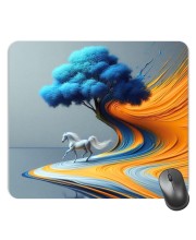 Customized Beautiful Horse Drawing Picture Sublimation Mouse Pad | 8 X 7.5 Inch | Smooth Cloth Surface | Non-Slip Rubber Base | Personalized Mousepad for Laptop & Desktop (F17178)