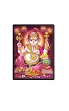 Ganesh Laminated Photo - 5x7 Inches, Divine Blessings for Home & Office and Temple Decoration