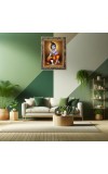 Lord Baby Krishna Digital Print Photo 10.7x12.7 inches (I6011) - Vibrant Religious Wall Art for Home or Office Decor.
