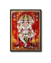 Panchamukhi Hanuman Laminated Photo - 5x7 Inches, Divine Blessings for Home & Office and Temple Decoration