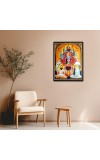 Maa Kaali, RamaLord Krishna Paramahamsa & Sarada Devi Laminated Photo - 13x15 Inches, Divine Blessings for Home & Office and Temple Decoration