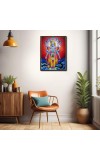 Vishnu Laminated Photo - 5x7 Inches, Divine Blessings for Home & Office and Temple Decoration