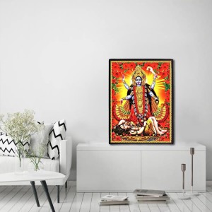 Kali Laminated Photo - 5x7 Inches, Divine Blessings for Home & Office and Temple Decoration