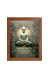 Buddha & Famous Quote Brown Frame, 10x14InchesInspirational Wall Art for Office, Home DecorIdeal Spiritual Gift